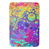 Moderne Abstracte digitale vloeiende kunst Badmat (Voorkant Verticaal)