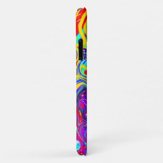 Moderne Abstracte digitale vloeistof Case-Mate iPhone Case (Achterkant/rechts)