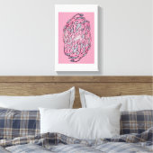 Moderne Abstracte Doolhof Canvas Afdruk (Insitu (Slaapkamer))