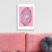 Moderne Abstracte Doolhof Canvas Afdruk (Insitu (Woonkamer))