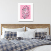 Moderne Abstracte Doolhof Canvas Afdruk (Insitu (Slaapkamer))