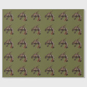 Moderne Abstracte draak Cadeaupapier (Vlak)