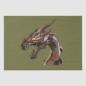 Moderne Abstracte Drakenkunst Tissuepapier (Voorkant)