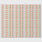 Moderne Abstracte driehoek kerstpatroon Cadeaupapier (Vlak)