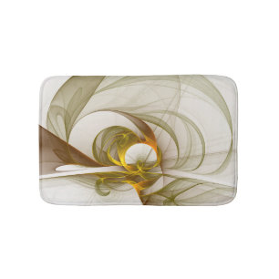 Moderne Abstracte Edelmetaalkleuren Fractal Badmat