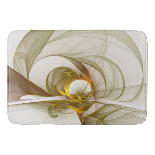 Moderne Abstracte edelmetaalkleuren Fractal Badmat