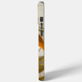 Moderne Abstracte edelmetaalkleuren Fractal Case-Mate iPhone Case (Achterkant / Links)