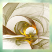 Moderne Abstracte edelmetaalkleuren Fractal Raamsticker (Vel 3)