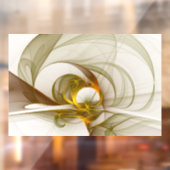 Moderne Abstracte edelmetaalkleuren Fractal Raamsticker (Vel 2)