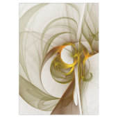 Moderne Abstracte edelmetaalkleuren Fractal Tafelkleed (Voorkant)