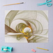 Moderne Abstracte edelmetaalkleuren Fractal Tissuepapier (Craft)