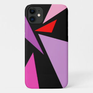Moderne Abstracte eenvoudige geometrische roze roz iPhone 11 Hoesje