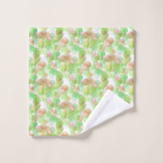 Moderne Abstracte Elegant Blue Green Yellow White Bad Handdoek (Wasdoekje)