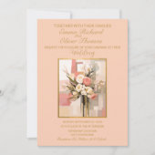 Moderne Abstracte Elegante Huwelijksuitnodiging Kaart (Voorkant)