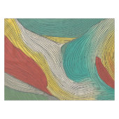 Moderne, abstracte en dynamische kleurlijnen tafelkleed (Voorkant (Horizontaal))