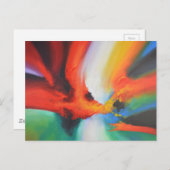 Moderne Abstracte expressionisme Acrlylic Painting Briefkaart (Voorkant / Achterkant)