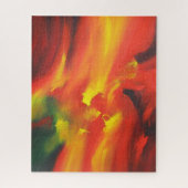 Moderne Abstracte expressionist schilderend trendy Legpuzzel (Verticaal)