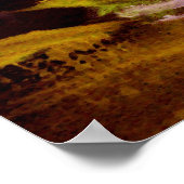 Moderne Abstracte expressionistische Poster afdruk (Hoek)