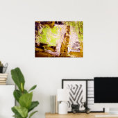 Moderne Abstracte expressionistische Poster afdruk (Thuiskantoor)