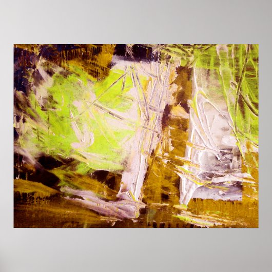 Moderne Abstracte expressionistische Poster afdruk (Voorkant)