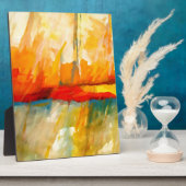 Moderne Abstracte expressionistische schilderijen Fotoplaat (Zijkant)