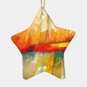 Moderne Abstracte expressionistische schilderijen Keramisch Ornament (Links)