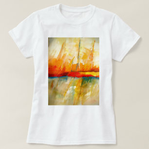 Moderne Abstracte expressionistische schilderijen T-shirt