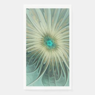 Moderne Abstracte Fantasy Flower Fractal Art Servet