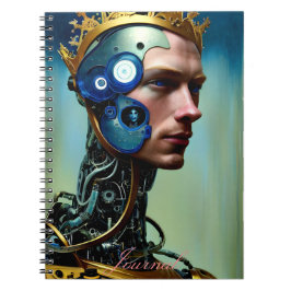 Moderne Abstracte Fantasy Male Journal Notitieboek