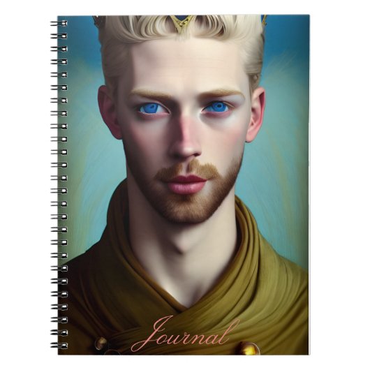 Moderne Abstracte Fantasy Male Journal Notitieboek (Voorkant)