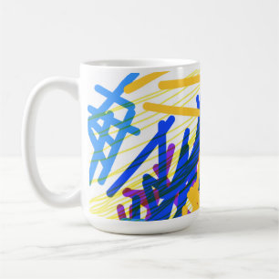 Moderne Abstracte Festelijke Spat Koffiemok