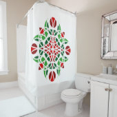 Moderne Abstracte Floral Douchegordijn (In situ)