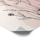 Moderne Abstracte Floral Wall Art VIII Poster (Hoek)