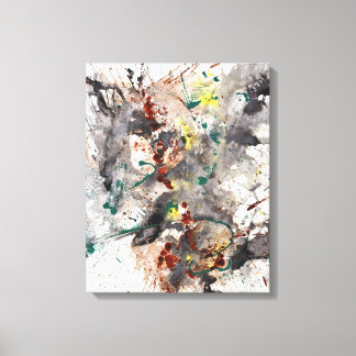 Moderne Abstracte galerij verpakte canvasprint Canvas Afdruk