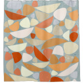 Moderne Abstracte gebastel geometrisch Douchegordijn (Voorkant)