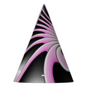 Moderne Abstracte Gekke Fractale Kunstpatroon Feesthoedjes (Links)
