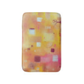 Moderne Abstracte gele Waterverf kunst Badmat (Voorkant Verticaal)