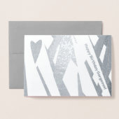 Moderne Abstracte Geometrale Dagen Folie Kaarten (Voorkant met envelop)