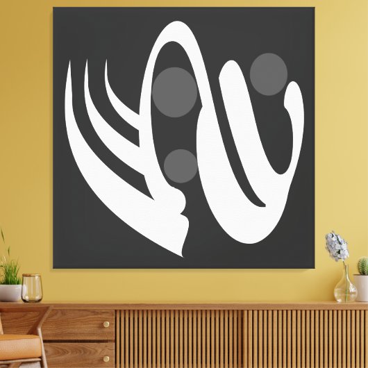 moderne abstracte geometrie canvas afdruk (Insitu (Woonkamer))