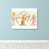 Moderne Abstracte geometrie Canvas Afdruk (Insitu (Houten vloer))