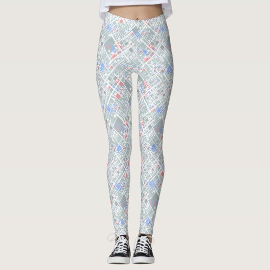Moderne abstracte geometrie. leggings (Voorkant)