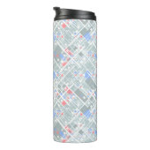 Moderne abstracte geometrie. thermosbeker (Geroteerd rechts)