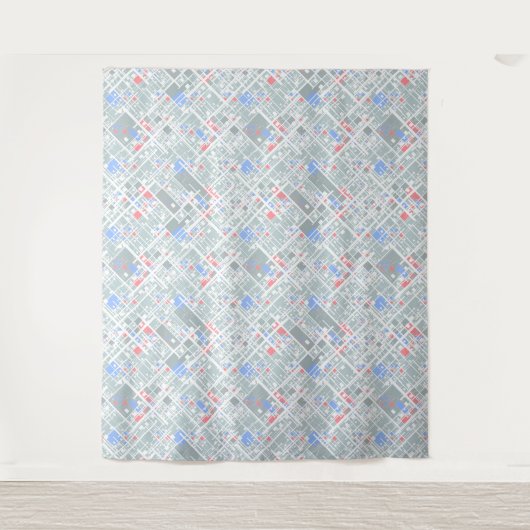 Moderne abstracte geometrie. wandkleed (Voorkant)