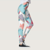 Moderne Abstracte Geometrische Hip 50s Art Pattern Leggings (Rechts)