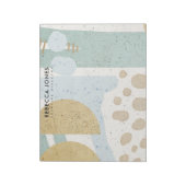 MODERNE ABSTRACTE GEOMETRISCHE KERAMISCHE TEXTUUR NOTITIEBLOK (Gedraaid)