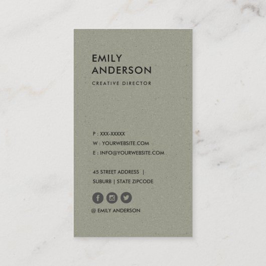 MODERNE ABSTRACTE GEOMETRISCHE KERAMISCHE TEXTUUR VISITEKAARTJE (Achterkant)