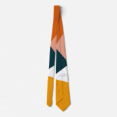 Moderne abstracte geometrische kleurenblokpatroon stropdas (Achterkant)