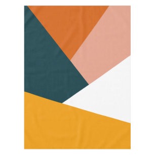 Moderne abstracte geometrische kleurenblokpatroon tafelkleed