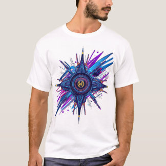 "Moderne Abstracte Geometrische Kompas Grafische T T-shirt