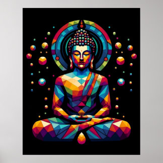 Moderne Abstracte Geometrische Kunst | Gautama Boe Poster